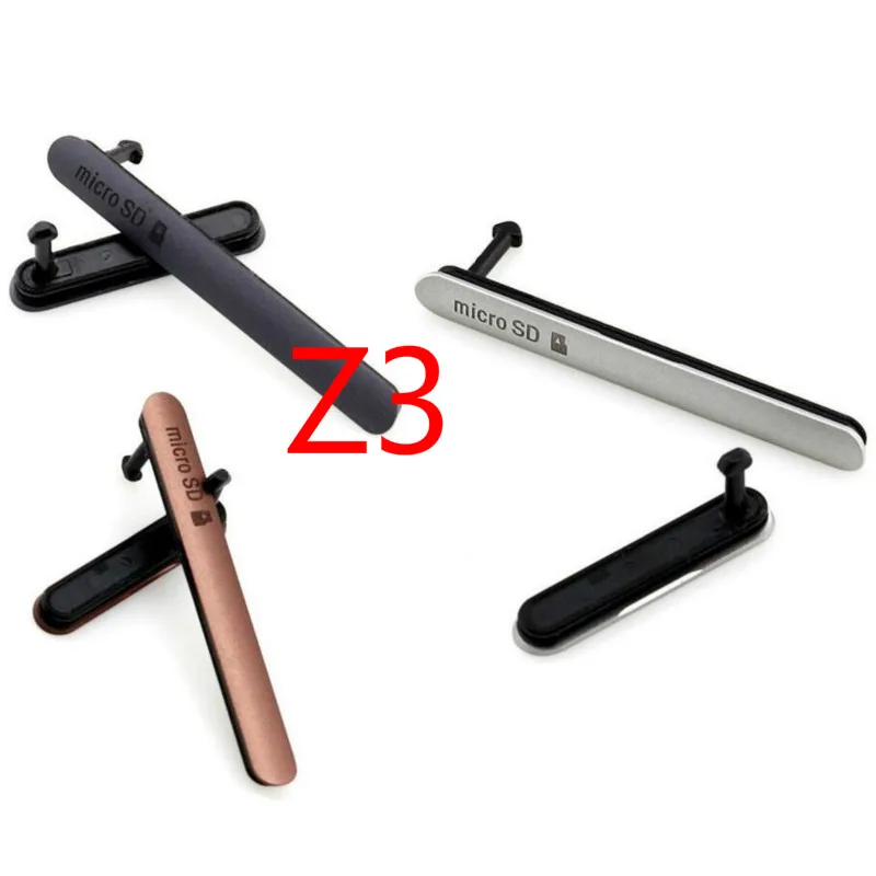 Для Sony Xperia Z3 USB Зарядное устройство Порты и разъёмы обложка +-SIM-карты D6603 случае D6643