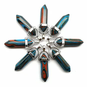 

(12 pieces/lot) Wholesale Blue Afghanistan Turquoises Pendulum pendant bead yl062505