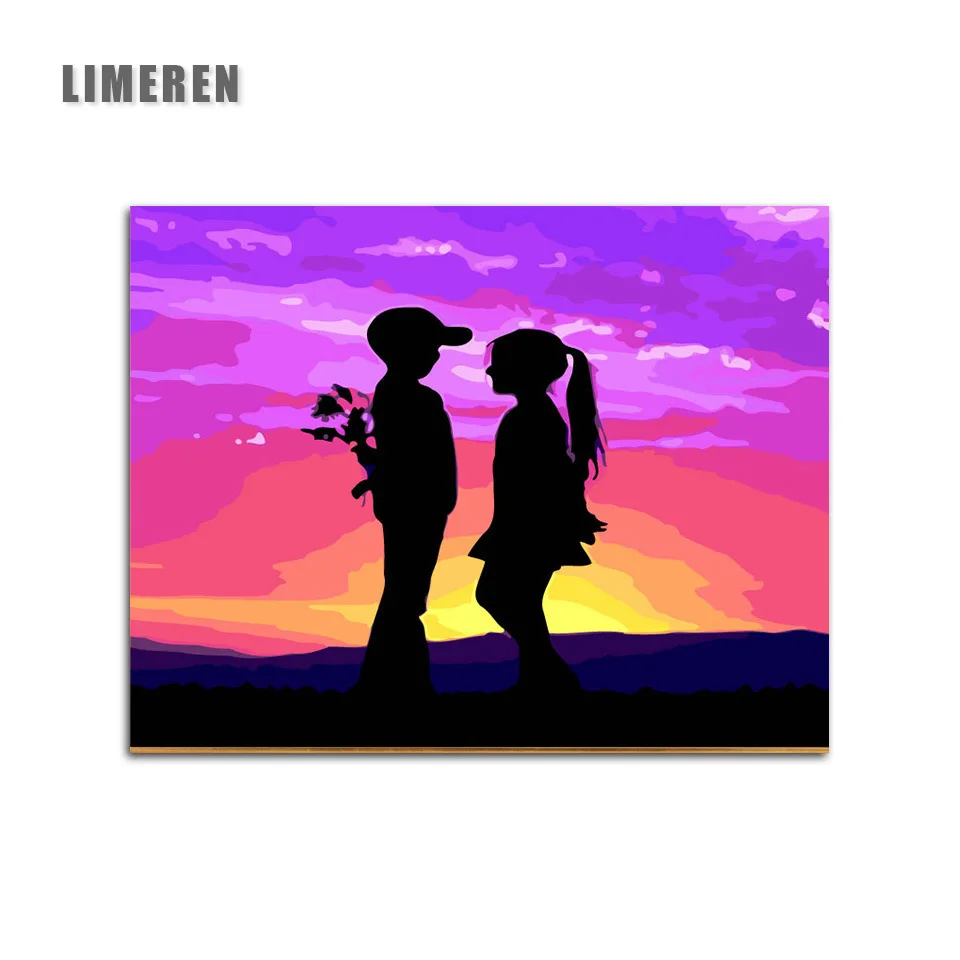 Boy And Girl Fall In Love Sunset Picture Oil Painting By Numbers On Canvas Digital Painting By Number For Living Room Wall Art Painting Calligraphy Aliexpress Boy And Girl Fall In Love Sunset Picture Oil Painting By Numbers On Canvas Digital Painting By Number For Living Room Wall Art Painting Calligraphy Aliexpress