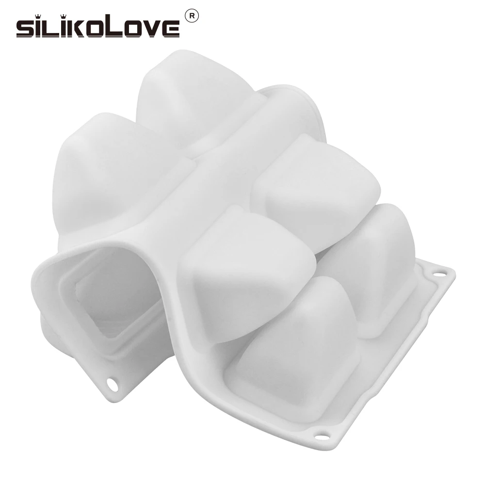 SILIKOLOVE дамская сумка форма 8 отверстий торт мусс форма французский десерт 3d силиконовая форма для украшения торта инструмент мусс. Нетоксичный