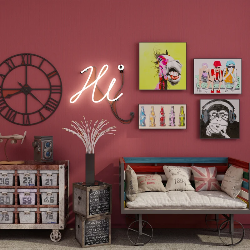 

Modern Minimalist Style Wall Paper Solid Color Vinyl Wallpaper Roll Bedroom Living Room TV Background Home Decor Wall Covering