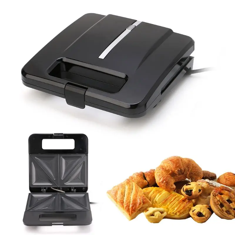 

Sandwich Maker Automatic Bread Machine Home Toaster Non Stick Flat Press Grid