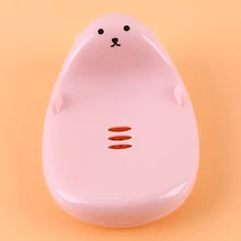 Мультяшная мыльница для мыла аксессуары для ванной комнаты для путешествий дома креативная портативная мыльница пластиковая мыльница