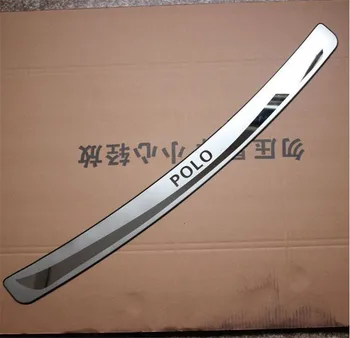 

Protective Pad On The Rear Trunk Trim Lid Threshold rear door sill For Volkswagen POLO 2012 2013 2014 2015 hatchback version