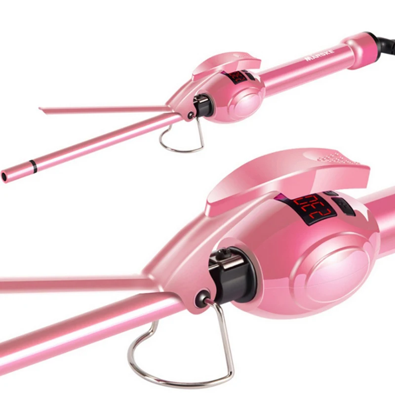 

Brand 19MM Professional Super Tourmaline Ceramic Barrel Small Slim Tongs Hair Curler Hair Iron, Curling Iron Wand