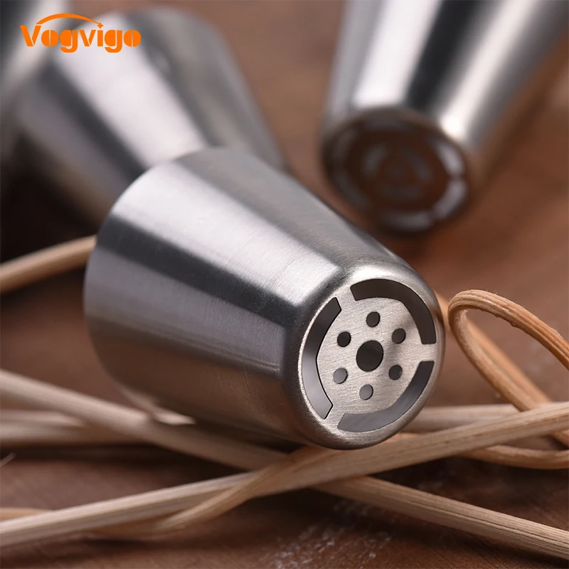 

VOGVIGO New DIY Icing Nozzles Stainless Steel Cake Decorating Tools Nozzle Cake Cream Mold Baking Tools