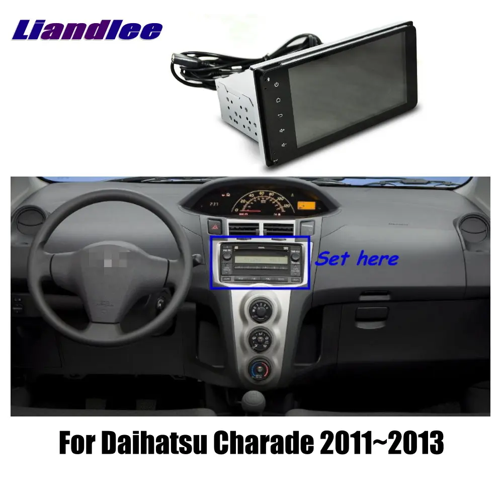 Liandlee " для daihatsu charade 2011~ 2013 автомобильный радиоприемник для Android плеер с gps-навигатором карты HD сенсорный экран ТВ Мультимедиа без CD DVD