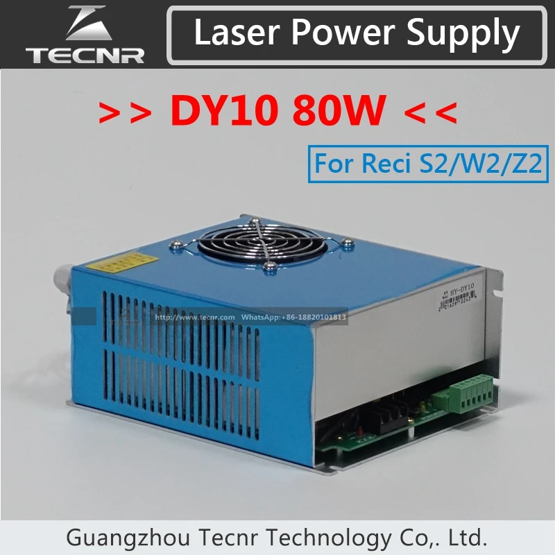 Tecnr DY10 CO2 лазерная питания 80 Вт Лазерная драйвер для Reci W2 S2 лазерной трубки