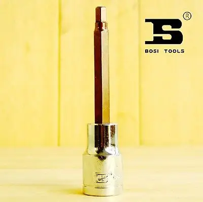 

1Pcs 100mm Long 1/2 -inch Drive 5mm Steel Hexagon Screwdriver Bit Socket