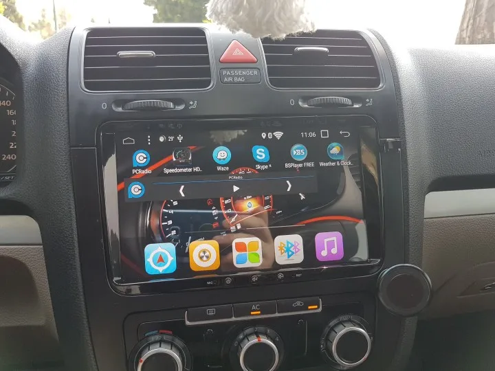 hxd 9inch vw android radio dvd 1din 0801