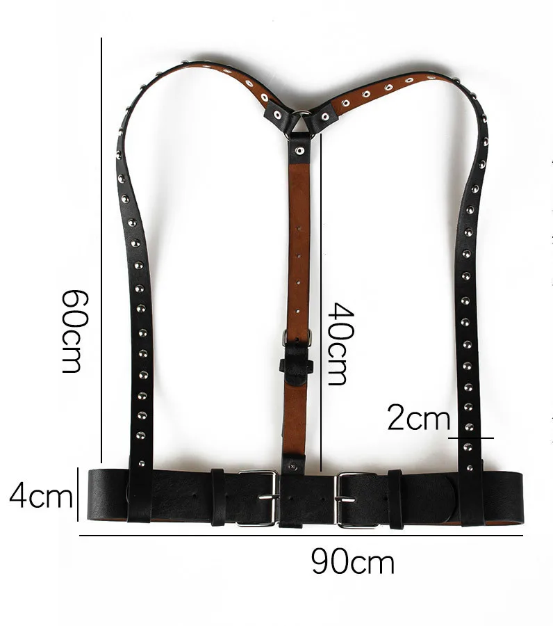 Пирсинг в стиле Панк гот кожаный сбруя бондаж для тела Пояс верности клетка скульптуры кожаный пояс с нагрудным датчиком стройное тело ювелирный пояс с пряжкой