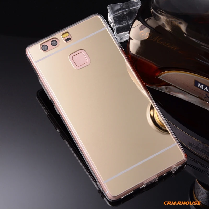 Зеркальный прозрачный мягкий чехол из ТПУ для телефона Huawei Y5II P Smart P9 P8 P10 P20 Mate 10 Lite
