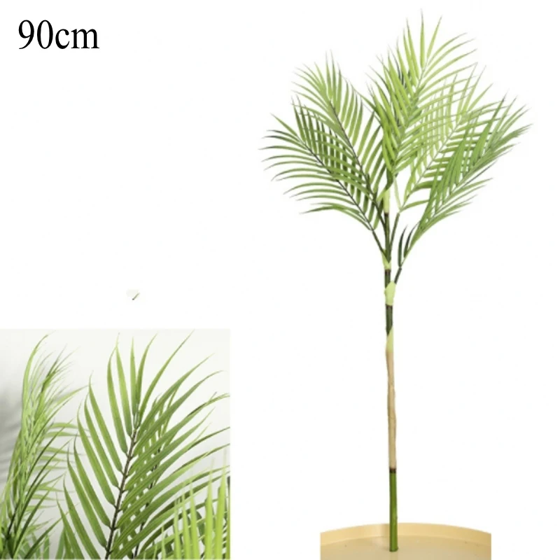 88 см Зеленые искусственные Пальмовые Листья пластиковые растения садовые украшения для дома Scutellaria Тропическое дерево поддельные растения