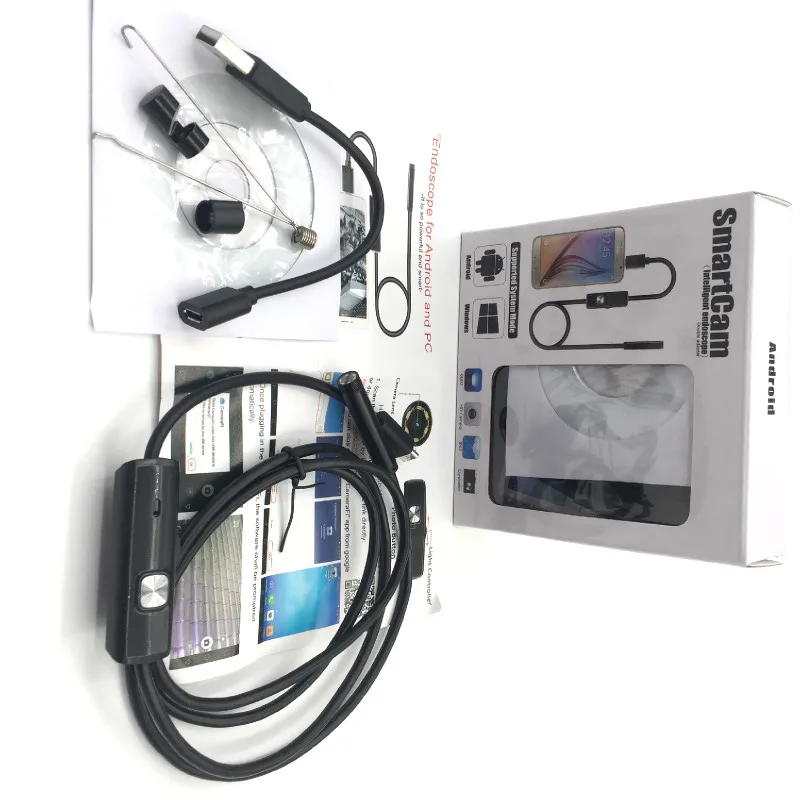

Waterproof Mini Camera USB Endoscope Camera For Android PC Phone 6 LED Borescope Inspection Endoscope 1M/2M 5.5mm 7mm