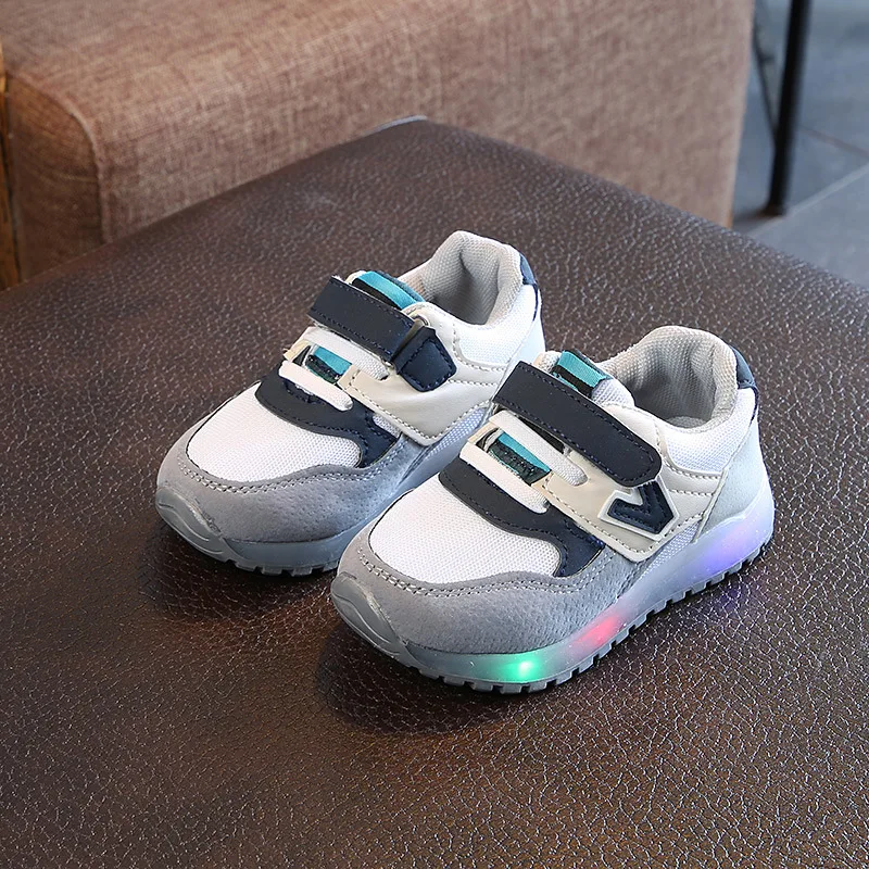

2018 New All season breathable unisex boys girls shoes Hook&Loop Lovely sports running shoes kids cute Lovely children sneakers