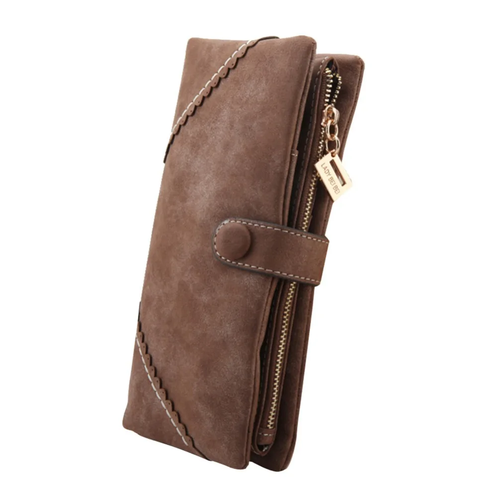 Женский кожаный кошелек на кнопках длинный модный|purse ladies|fashion purseclutch purse |