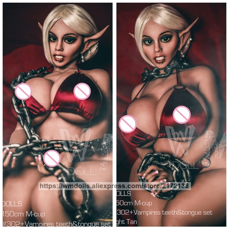 WMDOLL 150 см м силиконовая чашка Elf TPE секс куклы реалистичные сексуальные аниме