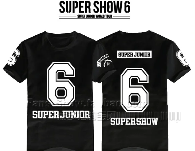 Футболка super junior sj Coming SJ6 футболка с коротким рукавом в стиле хип хоп и звезд|t