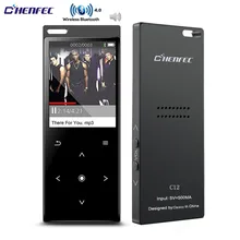 Ультратонкий портативный Bluetooth 4,2 MP3 плеер металлический сенсорный ключ HIFI музыкальный плеер без потерь с fm-радио, электронной книгой, TF до 128 ГБ