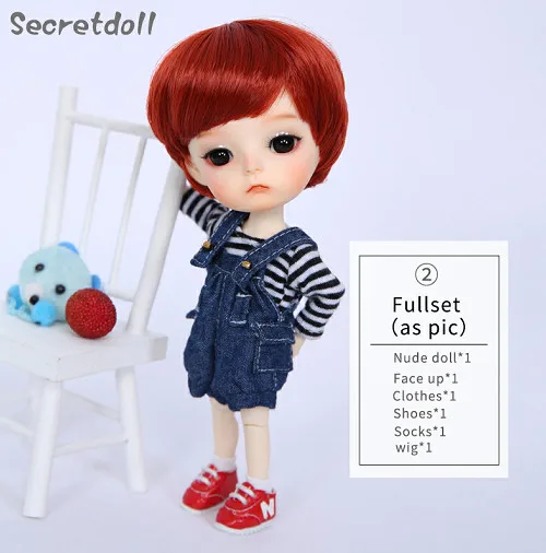 OUENEIFS Ming Secretdoll BJD SD кукла 1/8 модель тела фигурки из смолы для детей Высокое качество мини-игрушки Модный магазин Luodoll - Цвет: Full set 1