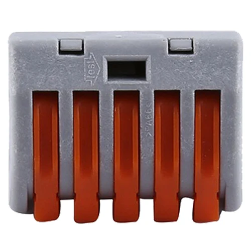 

20pcs 5 Way Reusable Spring Lever Terminal Block Electric Cable Connector Wire