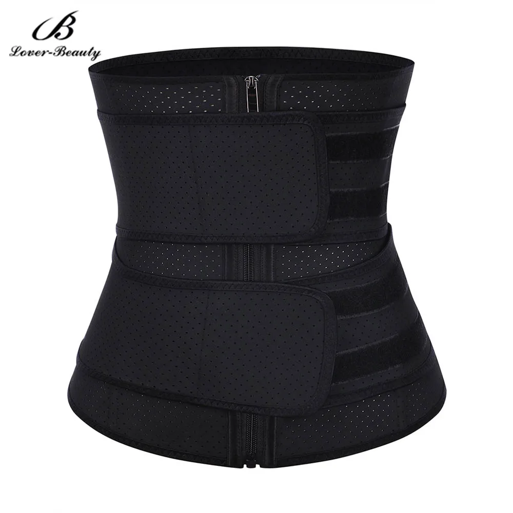 

Lover Beauty Plus Size Latex Waist Trainer Fajas Double Waist Belt High Compression Cincher Corset Underbust Modeling Strap