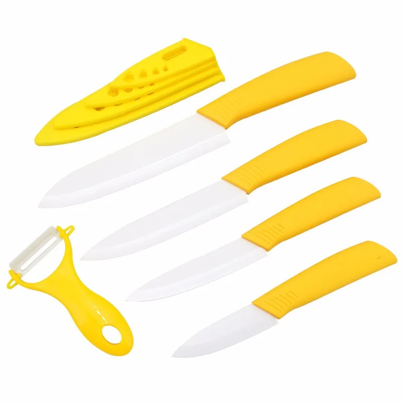 FINDKING High quality 3 4 5 6 inch Zirconia Ceramic fruit Knife set Paring knives for vegetable bread as Christmas present (2)