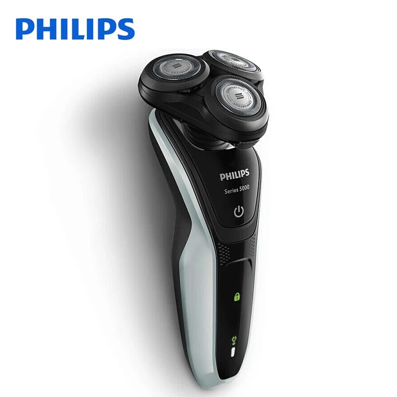 Philips электробритва S5080 роторная перезаряжаемая моющаяся Влажная и сухая электрическая бритва с 3D плавающими головками для мужчин