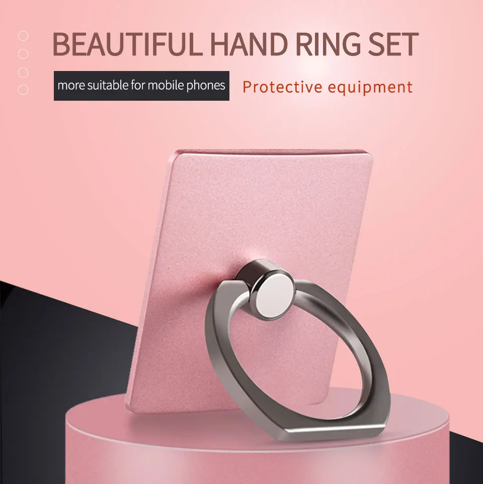 Screen guard Mobile Phone Smartphone Stand Holder Finger Ring For iPhone 8 plus X HUAWEI Smart Phone IPAD MP3 Car Mount Stand (1)