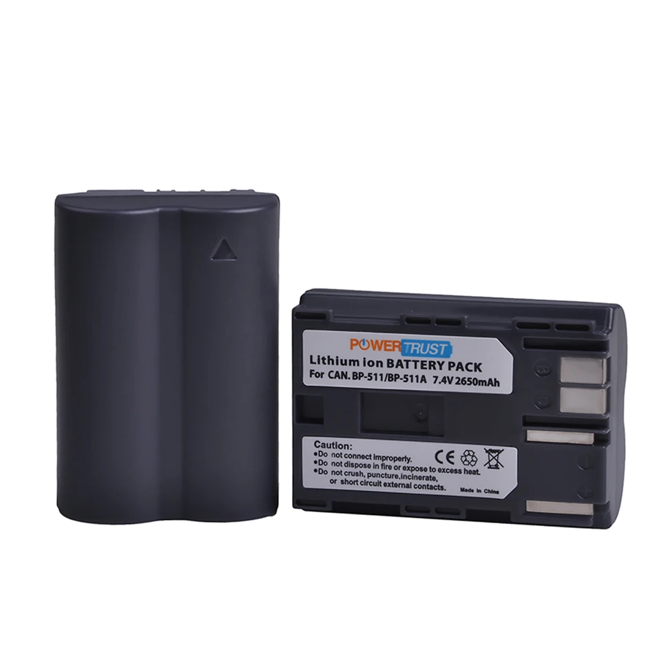 Kit Batteria E Caricabatterie Per Canon BP-511 - 2 Batterie 2650 MAh + Caricatore USB Dual LCD - Foto 10