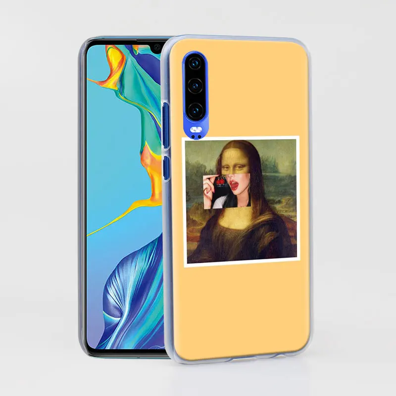 art aesthetic van Gogh Mona Lisa painting Phone Case coque for Huawei P30 Pro P10 P20 P30 Lite P8 P9 Lite P Smart Plus case