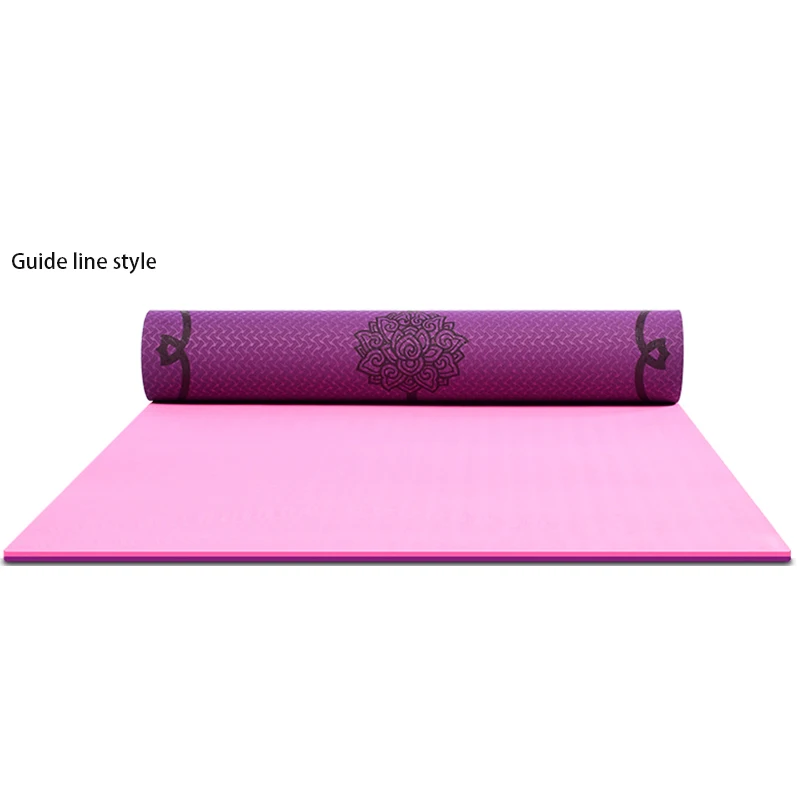 TPE Yoga Mat Multi Use Activity NonSlip Yoga Mat for Pilates Fitness Hot Yoga Eco-friendly Non Slip Exercise Mats 183cm*61cm*6mm TPE Yoga Mat Multi Use Activity NonSlip Yoga Mat for Pilates Fitness Hot Yoga Eco-friendly Non Slip Exercise Mats 183cm*61cm*6mm