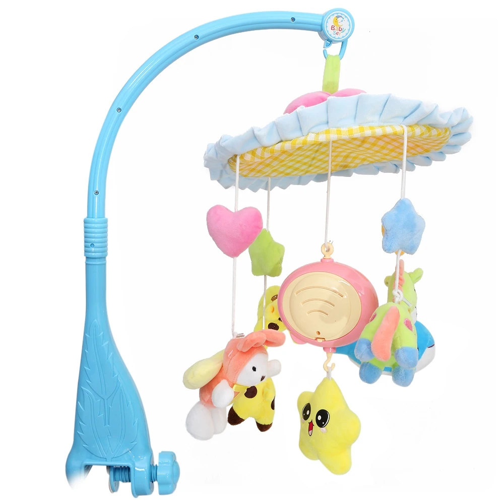 Baby Colorful Crib Musical Mobile Cot Bell with Holder Arm Baby Bed