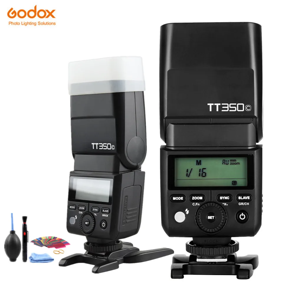 Godox flash speedlite tt350c, flash dc com disparador para canon 500d 450d 7d 5d, câmera mark