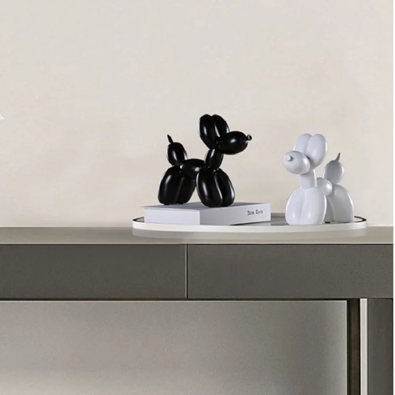 Nueva moda resina globo perro artesanía escultura regalos creativos moderna Simple decoración del hogar estatuas 8 colores adorno de escritorio Nueva moda resina globo perro artesanía escultura regalos creativos moderna Simple decoración del hogar estatuas 8 colores adorno de escritorio