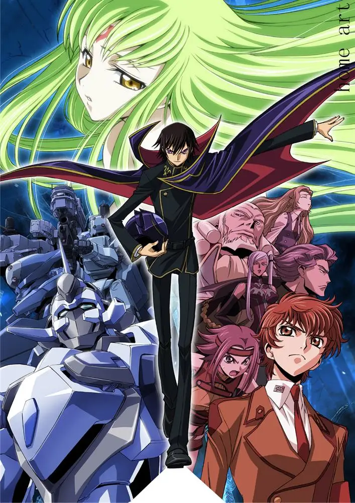 Постер CODE GEASS с прозрачным изображением настенные наклейки украшение для дома