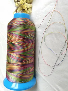 

High strength quilting thread rainbow color polyester 150D/3(size 30)