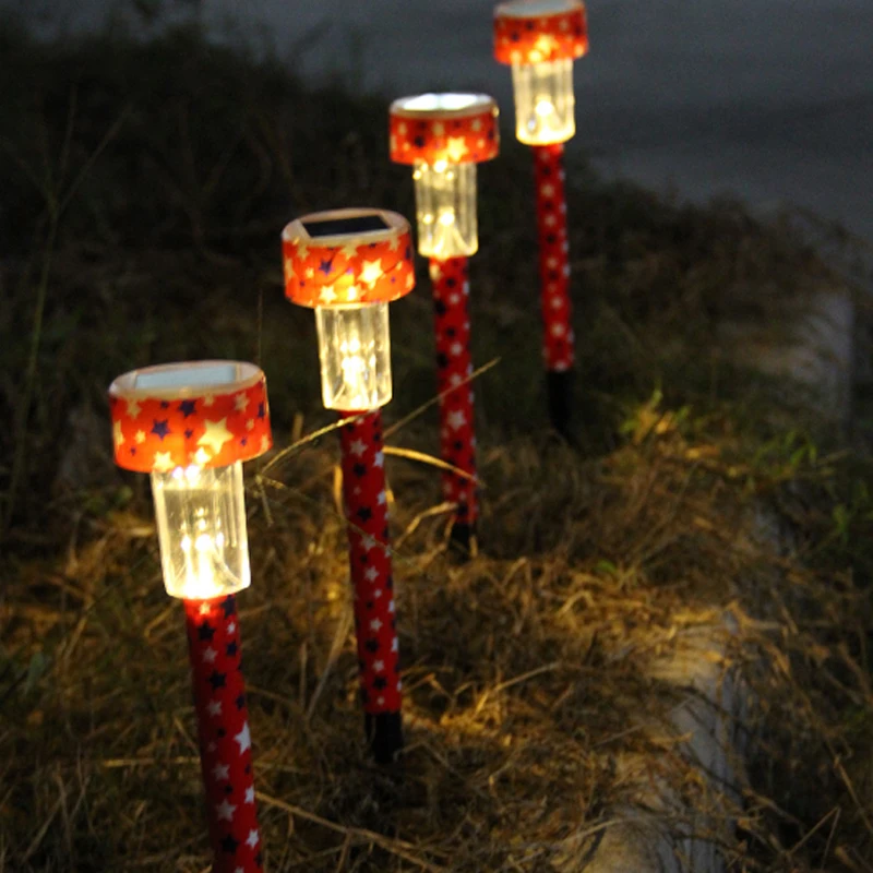 Christmas Halloween Mini Solar Light LED solar lamp outdoor LED solar light simple Lawn Waterproof Garden Insert Light (5)