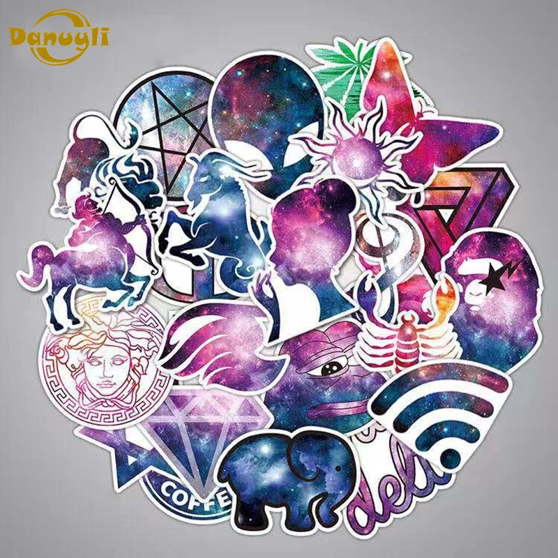 

36 Pcs Harajuku Star Series Stickers Anime Cartoon Sticker for Laptop Guitar Skateboard Luggage Car Kids PVC Waterproof Stickers