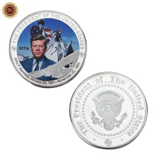 WR John F. Kennedy Challenge металлическая монета США 35th President монета с серебряным покрытием белый дом памятная монета