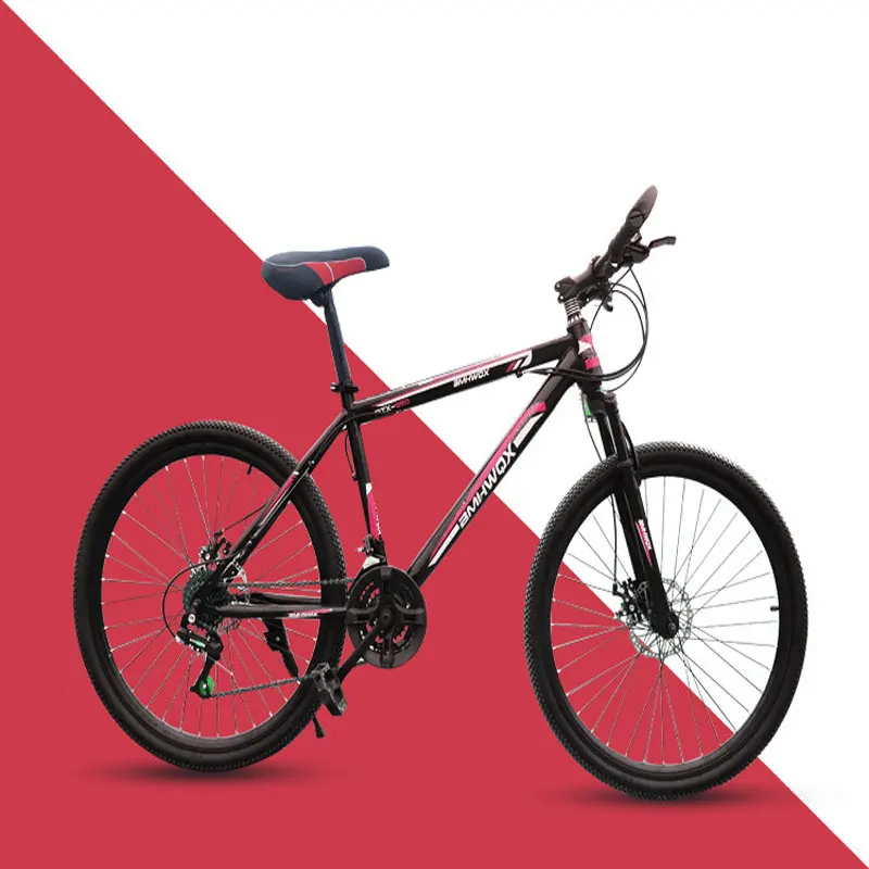 Cheap Mountain Bike 26 Inch Cycling Bicycle Front and Rear Mechanical Disc Brakes 9