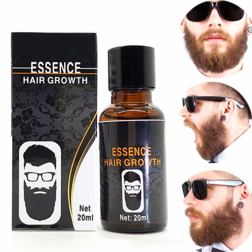 

1pc Beard Growth Essential Oil Nourishing Soft Beard Anti-Static Anti-Drying Beard Sideburns Essential Oil