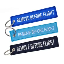 Ремешок для мобильного телефона двухсторонняя вышивка remove Before Flight синий брелок для мотоциклов брелки Porte Clef цепочка для ключей мобильные ремни