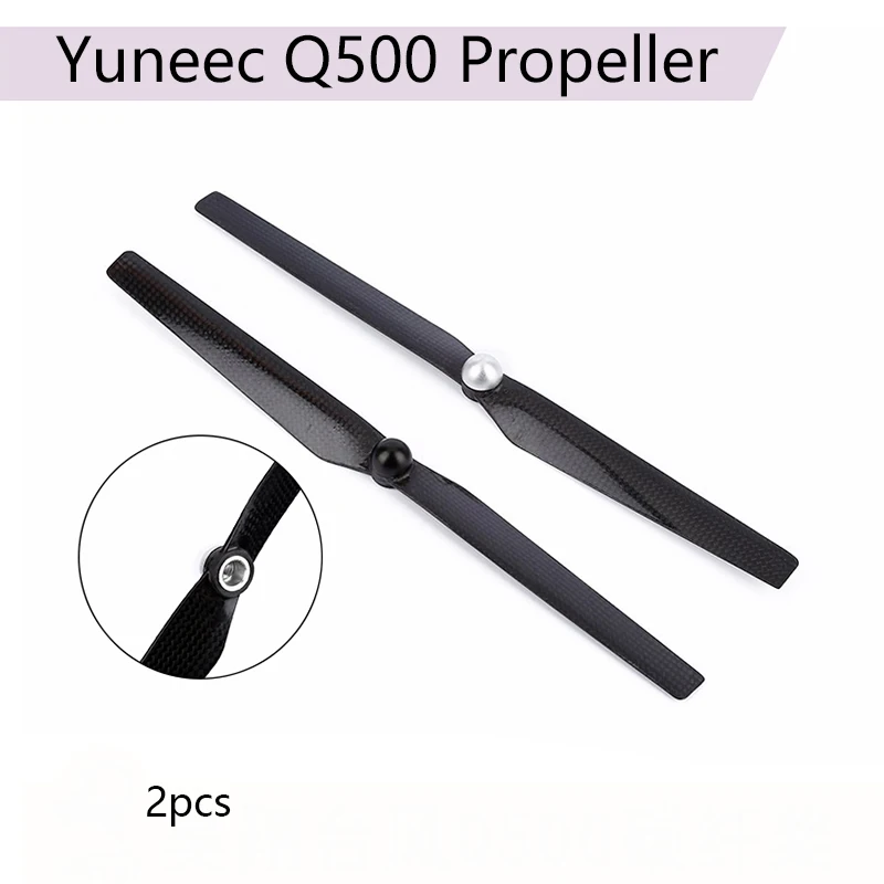 2pcs Yuneec Q500 Drone Carbon Fiber Propeller CW CCW 1303 Blades Self-locking Prop Camera Parts Durable Accessories | Электроника