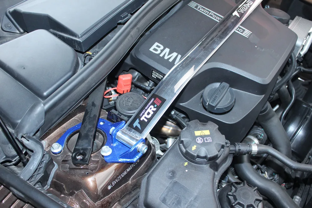 TTCR-II for BMW X1 E90 E92 E93 strut bar Aluminum-magnesium alloy balance rod support beam tension rod (5)