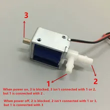EBOWAN двухпозиционный трехпозиционный воздушный газовый выпускной клапан переключатель DC 12V микро Соленоидный клапан 6V 24V