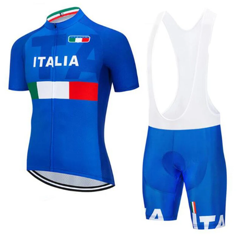

2019 Men's Cycling Clothing Bike Bicycle Short Sleeve ITALY men cycling set Cycling Jersey Ropa Ciclismo Maillot