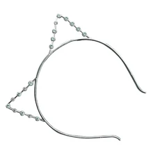 Корейские кошачьи ушки вечерние жемчужные обруч для волос со стразами головные уборы панк обруч для волос серебро