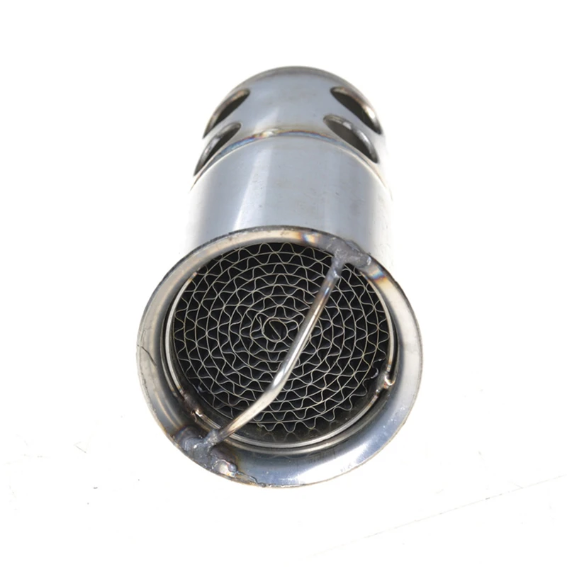 

50.8mm Metal Motorcycle Exhaust Silver Colour DB Killer Silencer Noise Sound Eliminator for 51 mm Exhaust