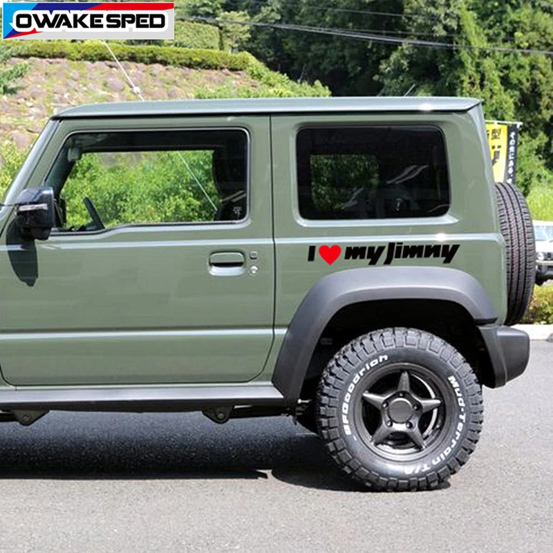 2 шт. 55 см наклейка для Suzuki Jimny I love my Jimny буквы Виниловая наклейка для кузова двери боковой Декор Наклейка s